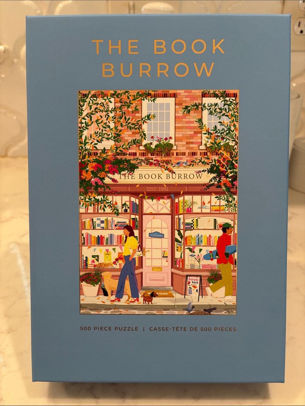 The Book Burrow 500 Piece Puzzle by HOBBRY brand